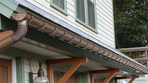 copper sheet metal and gutter|half round copper gutters.